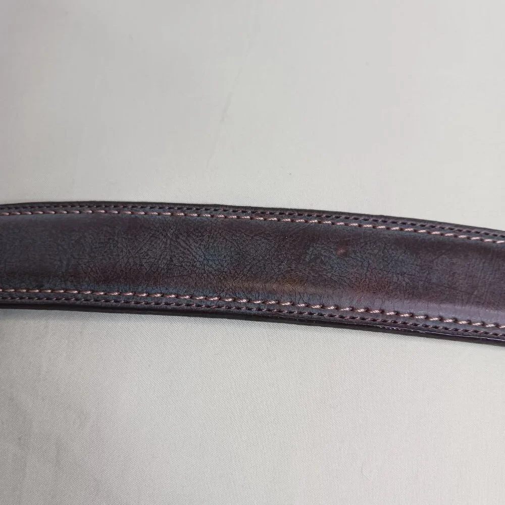 Dickies Genuine Leather Belt Casual Blue Distressed size 40/100